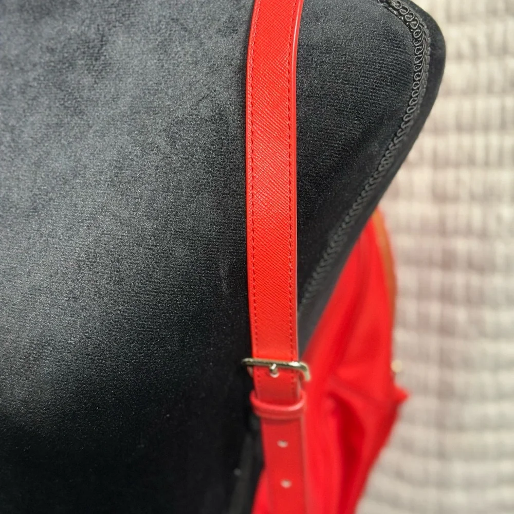 Kate Spade Red Wilson Road Small Bradley Water Resistant Backpack Bag WKRU4717